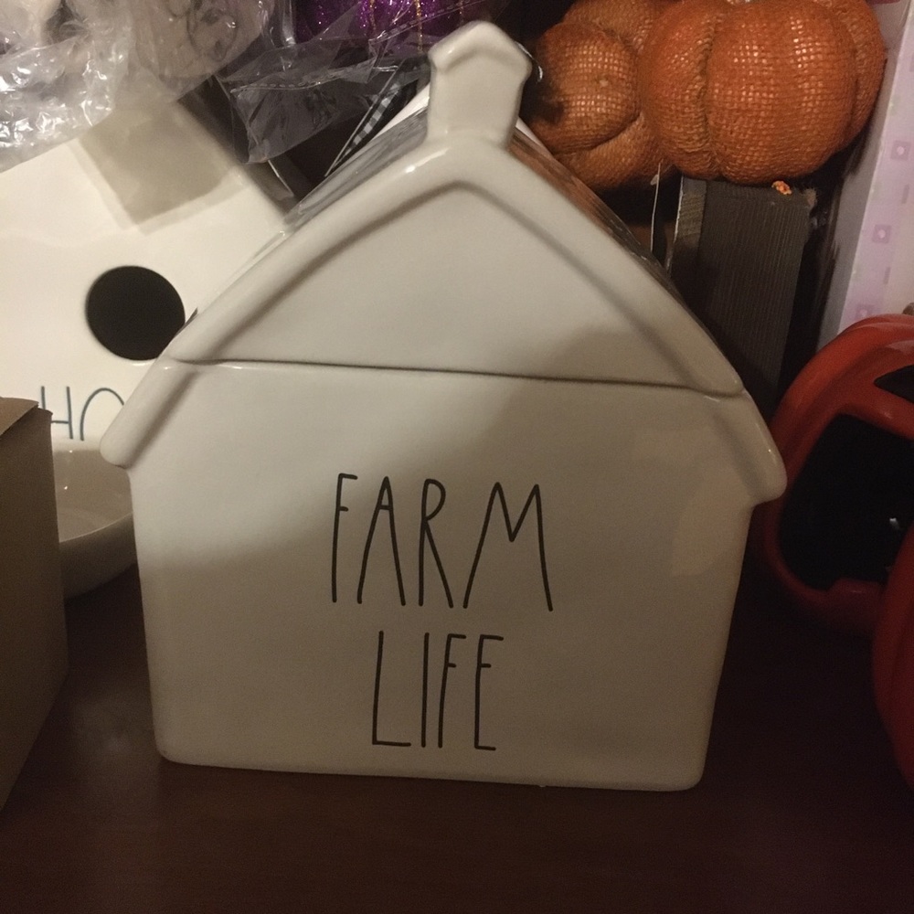 Rae dunn farm life cannister